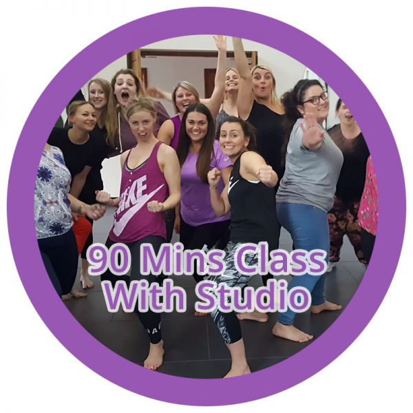 1.5 hour hen party dance class with studio hire