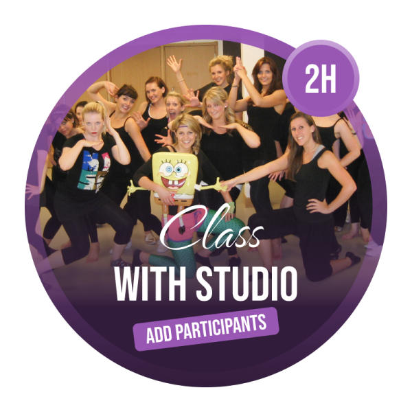 Add participants hen party dance lesson with studio 2 hours